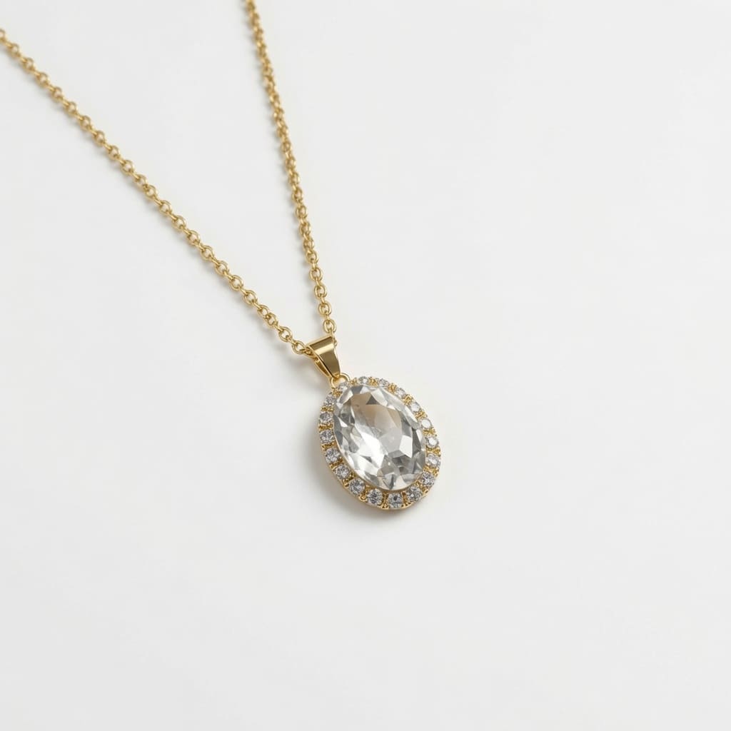 Gemstone Pendant - White