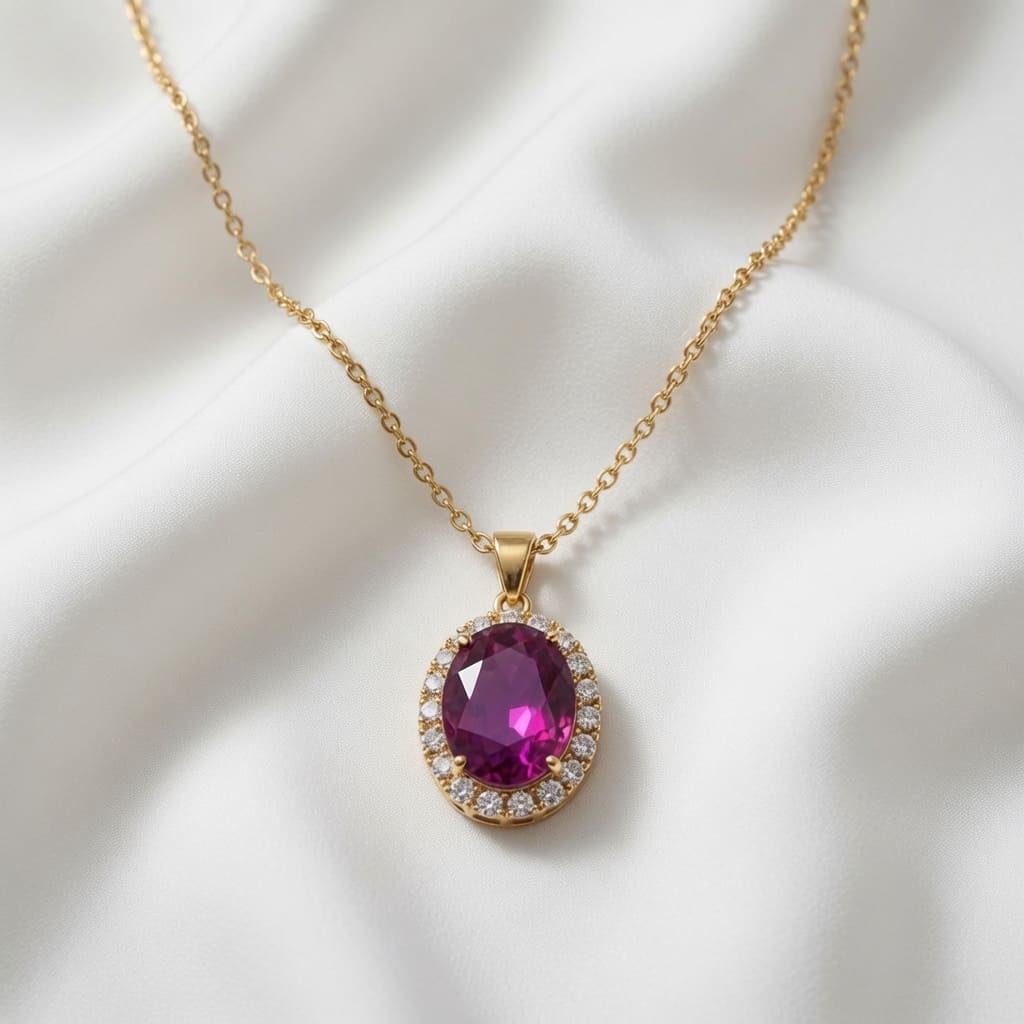 Gemstone Pendant - Red