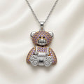Bear Pendant Necklace - Yellow